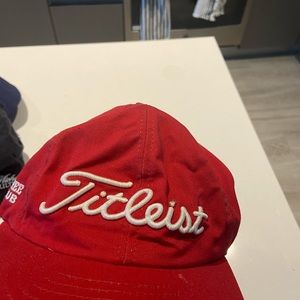 Vintage Red Titleist Hat